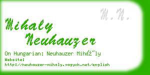 mihaly neuhauzer business card